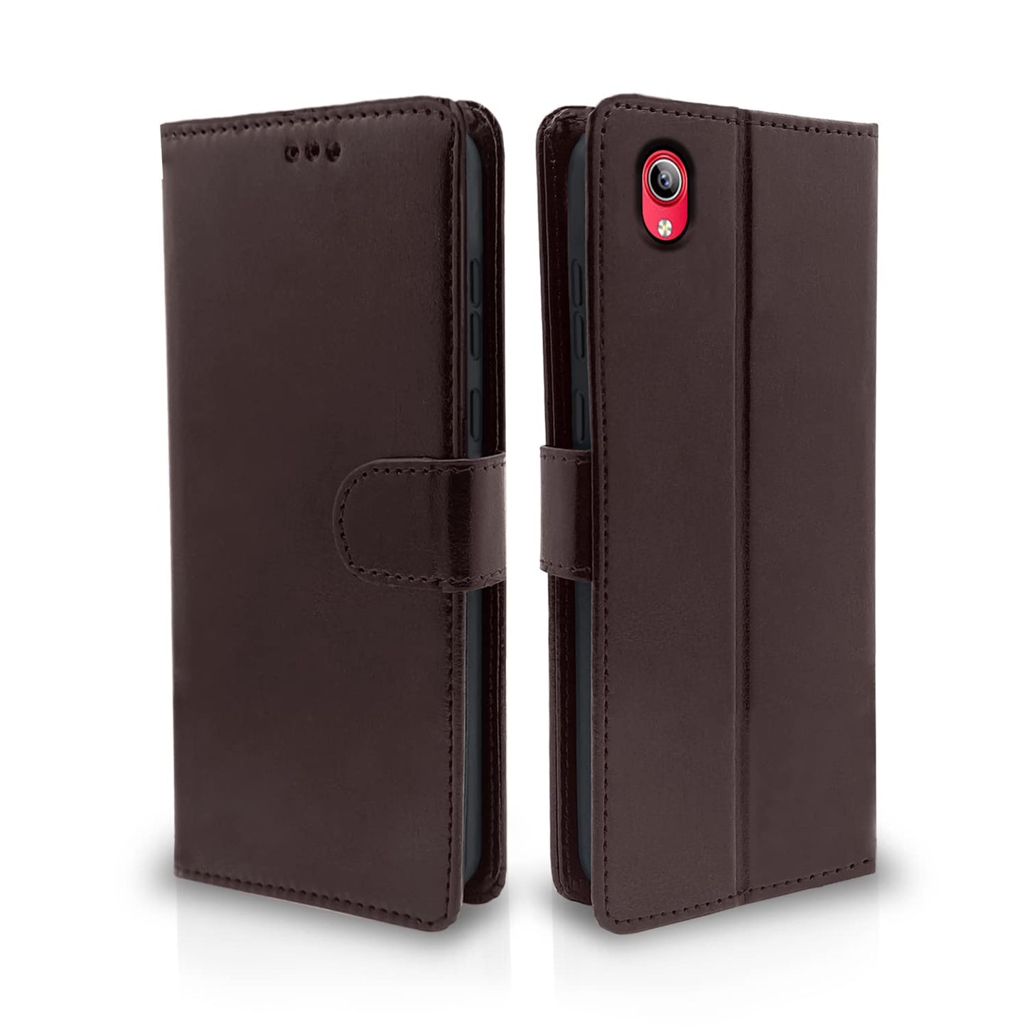 Pikkme Vivo Y91i Vintage Flip Cover | Coffee