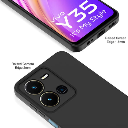 Pikkme Vivo Y35 Liquid Silicone black mobile cover – photo 2