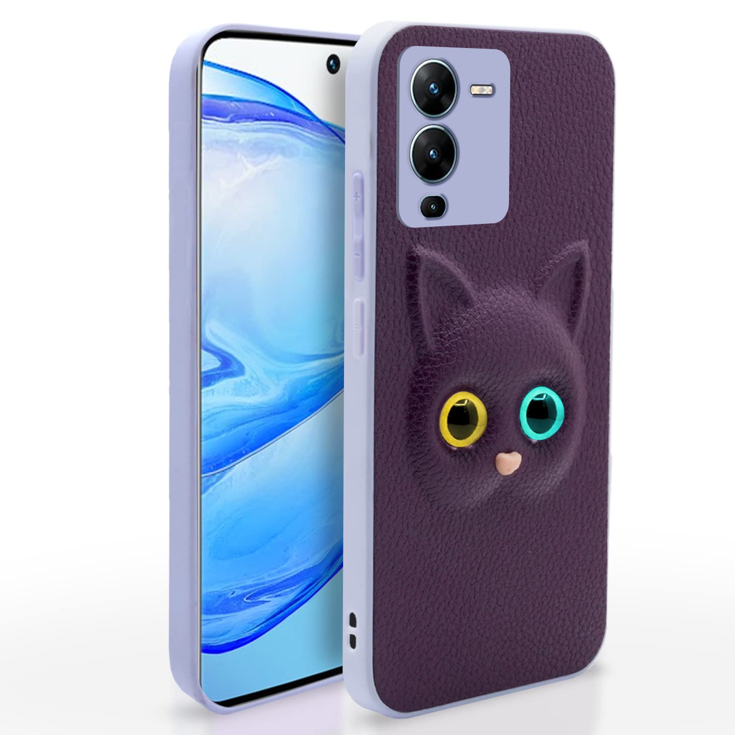 Pikkme Vivo V25 Pro 5G Cat Case | Purple