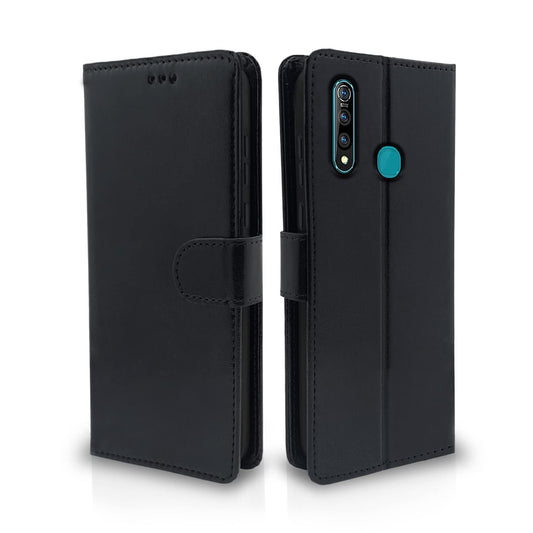 Pikkme Vivo Z1 Pro Vintage Flip Cover | Black