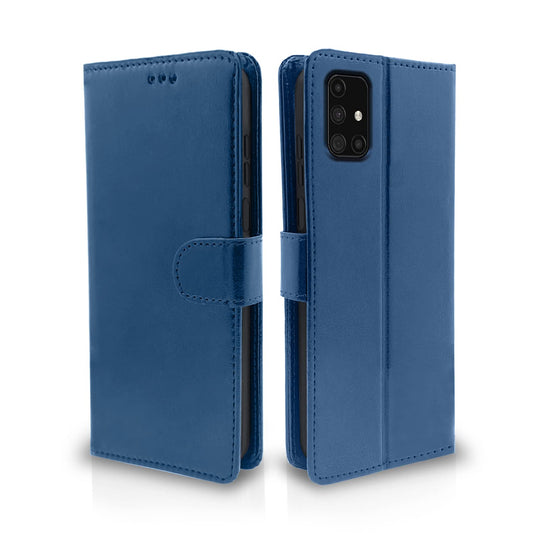 Pikkme Samsung Galaxy M31s Vintage Flip Cover | Blue