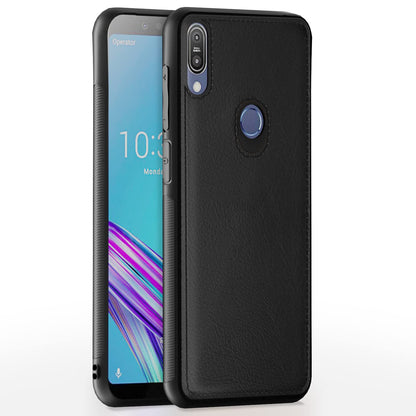 Pikkme Asus Zenfone Max Pro M1 Leather Back Cover | Black