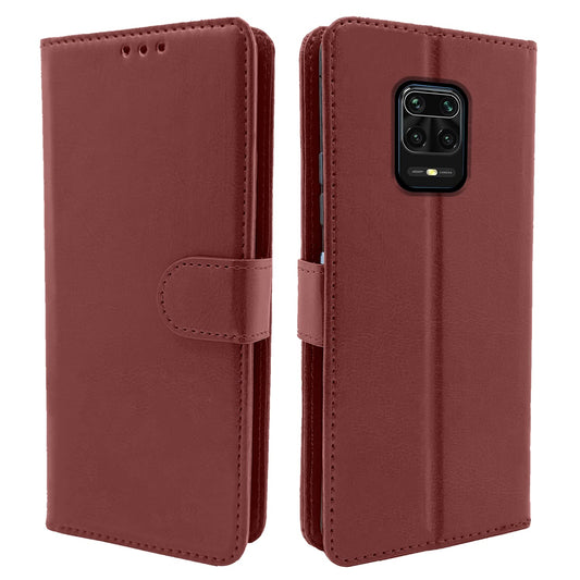 Pikkme Redmi Note 9 Pro/Note 9 Pro Max/Poco M2 Pro/Redmi Note 10 Lite Vintage Flip Cover | Brown