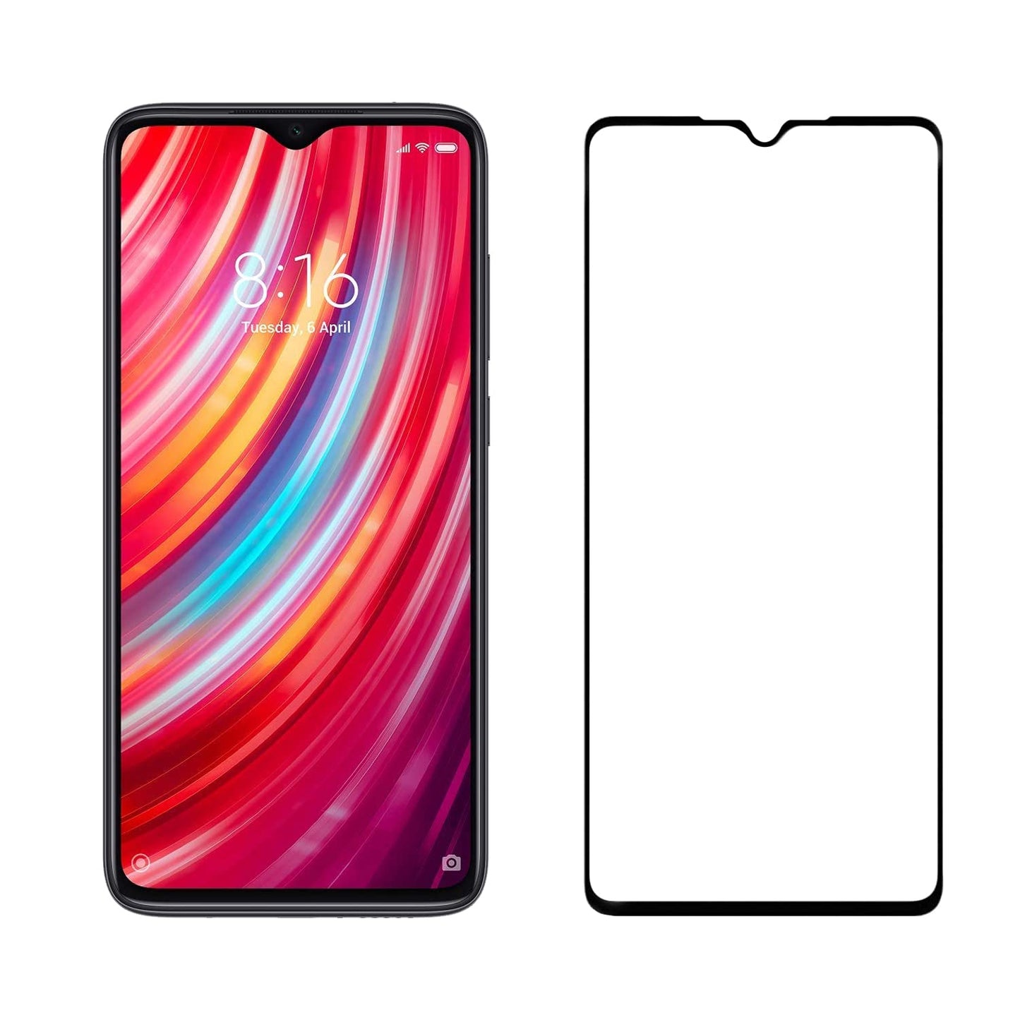 Pikkme Redmi 9 Power Tempered Glass Screen Protector Edge To Edge Coverage With Easy Installation Kit