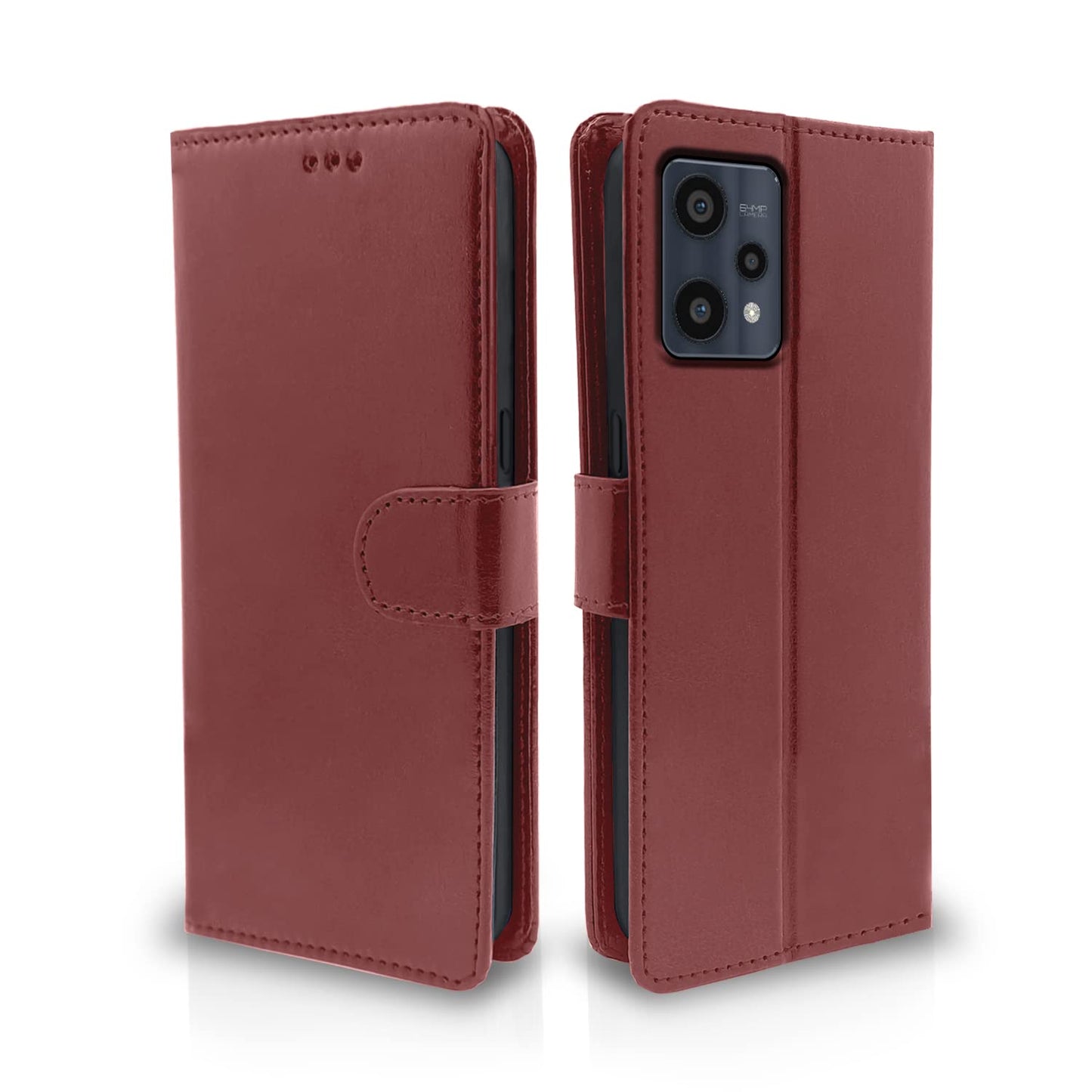 Pikkme Realme 9 Pro Plus 5G Vintage Flip Cover | Brown