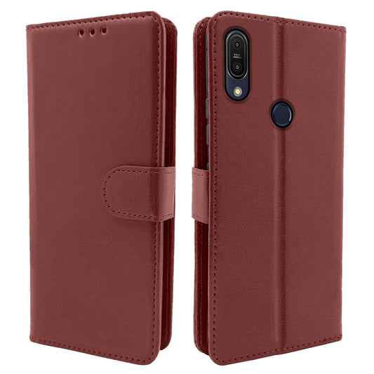 Pikkme Asus Zenfone Max Pro M1 Vintage Flip Cover | Brown