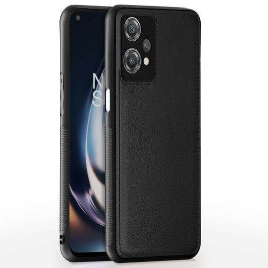 Pikkme OnePlus Nord CE 2 Lite 5G Leather Back Case Black