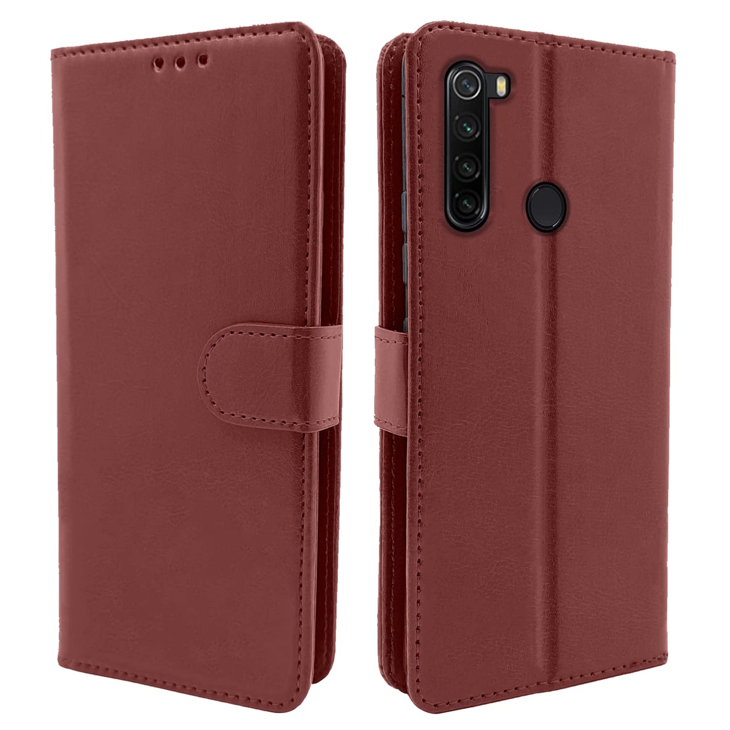 Pikkme Redmi Note 8 Vintage Flip Cover | Brown