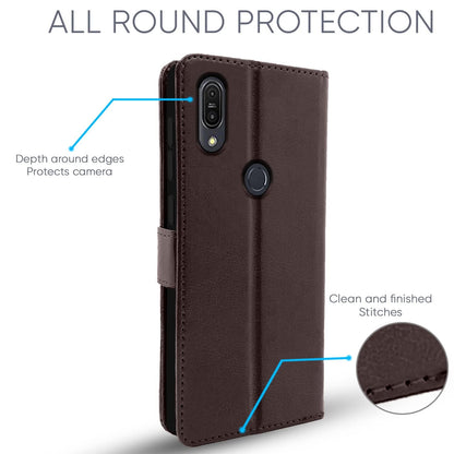 Pikkme Asus Zenfone Max Pro M1 Vintage Flip Cover | Coffee