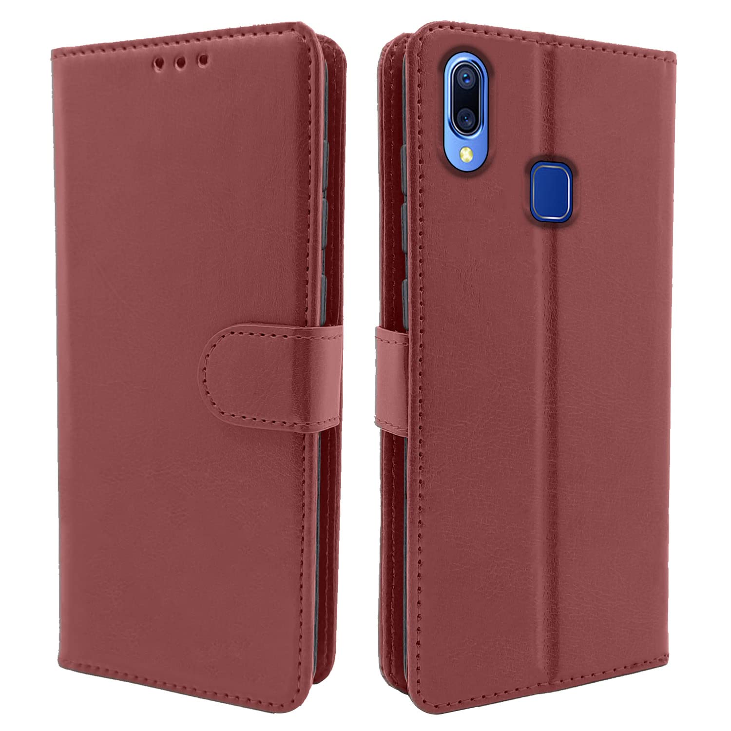 Pikkme Vivo Y91 / Y93 / Y95 Vintage Flip Cover | Brown