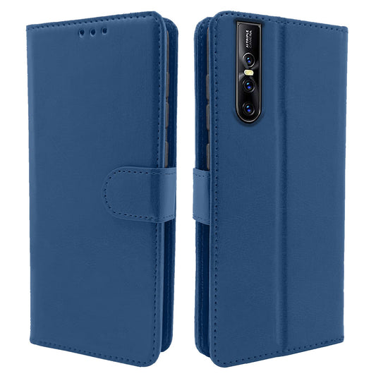 Pikkme Vivo V15 Pro Vintage Flip Cover | Blue