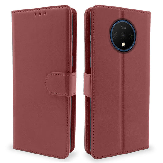 Pikkme OnePlus 7T Vintage Flip Cover | Brown