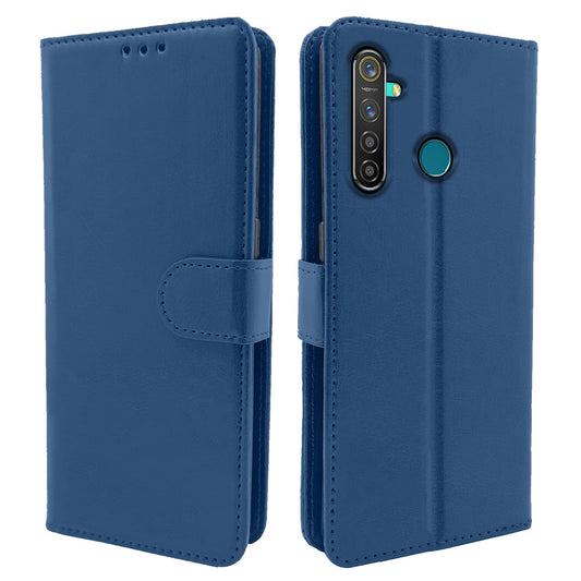 Pikkme Realme 5 Pro Vintage Flip Cover | Blue