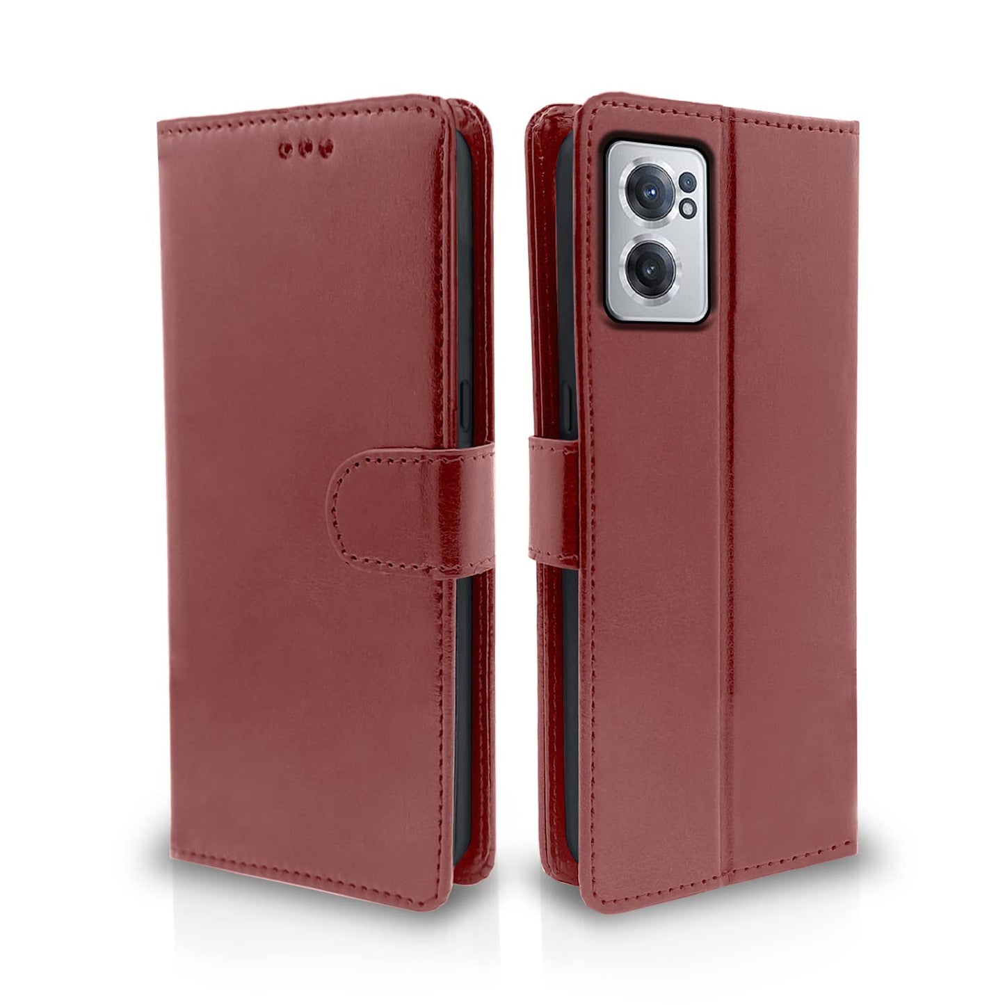 Pikkme OnePlus Nord CE 2 5G Vintage Flip Cover | Brown