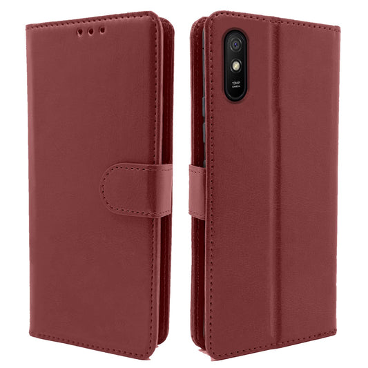 Pikkme Redmi 9A / 9i / 9A Sport Vintage Flip Cover | Brown