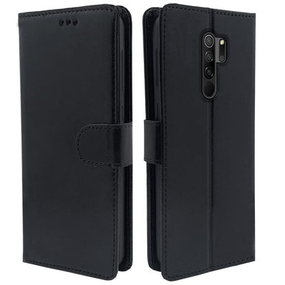 Pikkme Redmi Note 8 Pro  Vintage Flip Cover |  Black