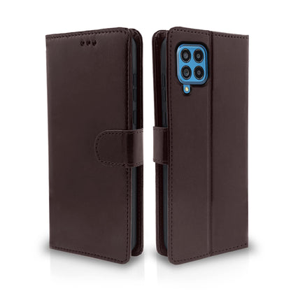 Pikkme Samsung Galaxy M53 5G Vintage Flip Cover | Coffee