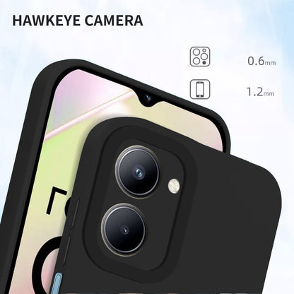 Pikkme Realme C33 Soft Silicone Case with Camera Bumper Protection | Black