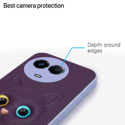 Pikkme Realme 11 5G Kitty Back Cover (Purple)