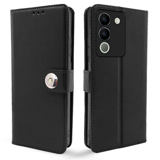 Pikkme Vivo Y200 5G Button Flip Cover (Black)