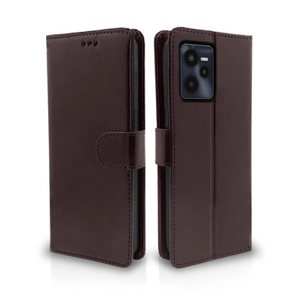 Pikkme Realme C35 Vintage Flip Cover | Coffee