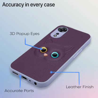 Pikkme Oppo A78 5G Cat Case | Purple