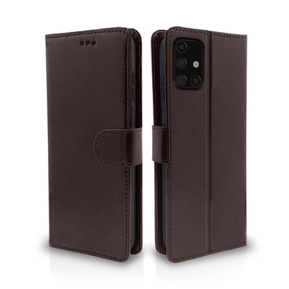 Pikkme Samsung Galaxy M51 Vintage Flip Cover | Coffee