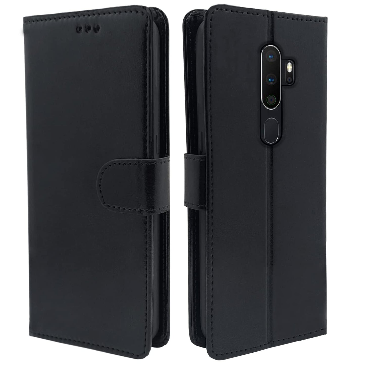 Pikkme Oppo A5 2020 / A9 2020 Vintage Flip Cover | Black