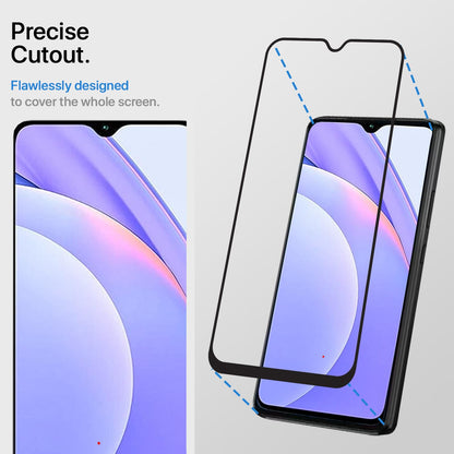 Pikkme Redmi Note 9 Tempered Glass Screen Protector Edge To Edge Coverage With Easy Installation Kit