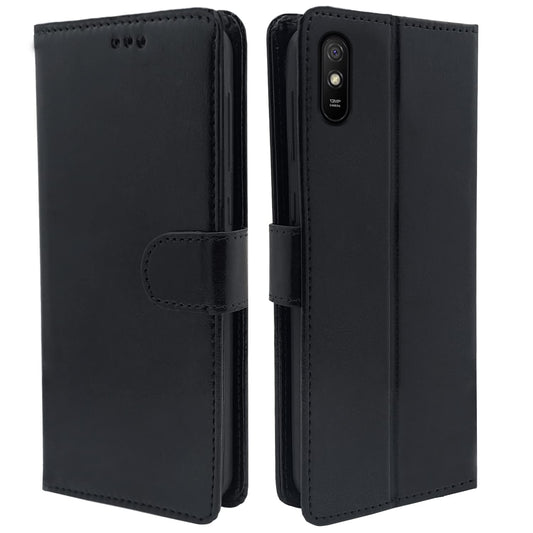 Pikkme Redmi 9A / 9i / 9A Sport Vintage Flip Cover | Black