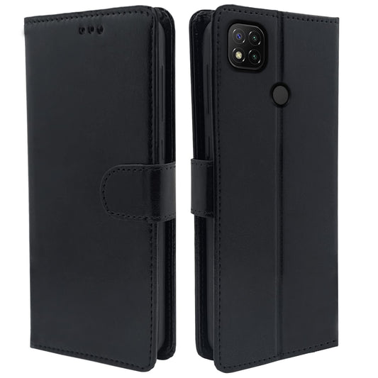 Mi Redmi 10A / Redmi 9 / Redmi 9C / 9 Activ/Poco C31  Vintage Flip Cover | Black