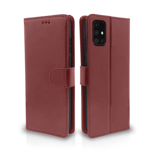 Pikkme Samsung Galaxy M31s Vintage Flip Cover | Brown