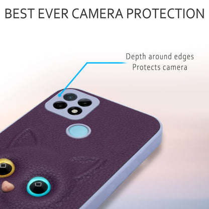 Pikkme Oppo A15 / A15s Cat Case | Purple