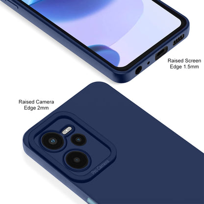 Pikkme Realme C35 Soft Silicone Case with Camera Bumper Protection | Blue