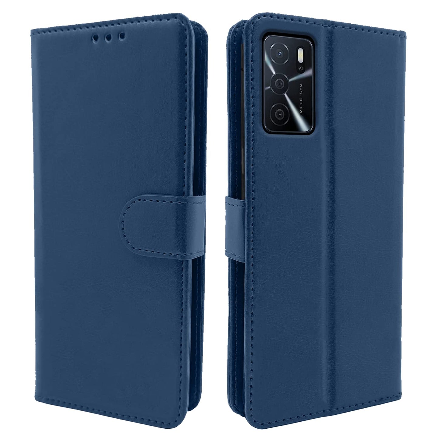 Pikkme Oppo A16 Vintage Flip Cover | Blue