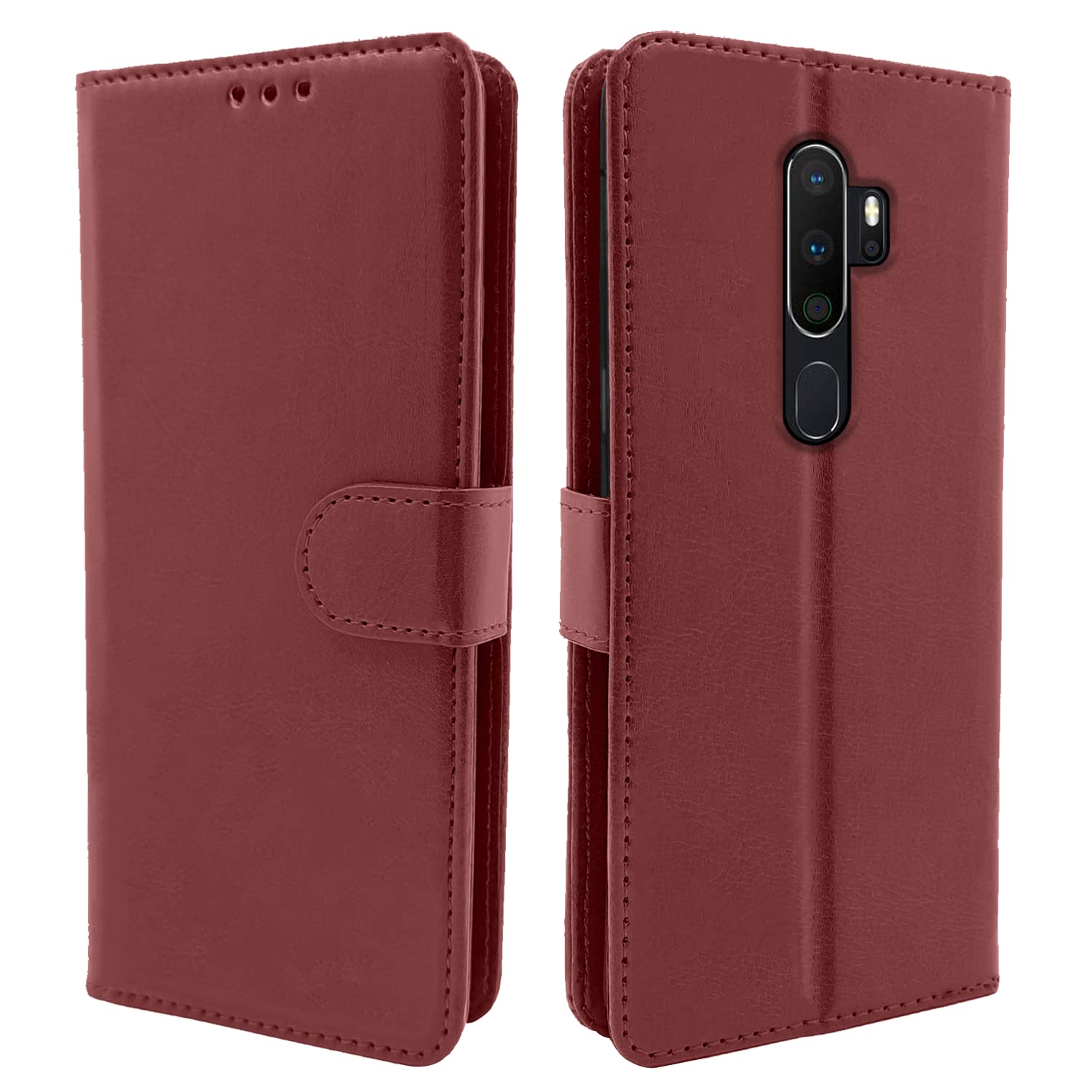 Pikkme Oppo A5 2020 / A9 2020 Vintage Flip Cover | Brown