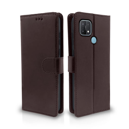 Pikkme Oppo A15 / A15s Vintage Flip Cover | Coffee