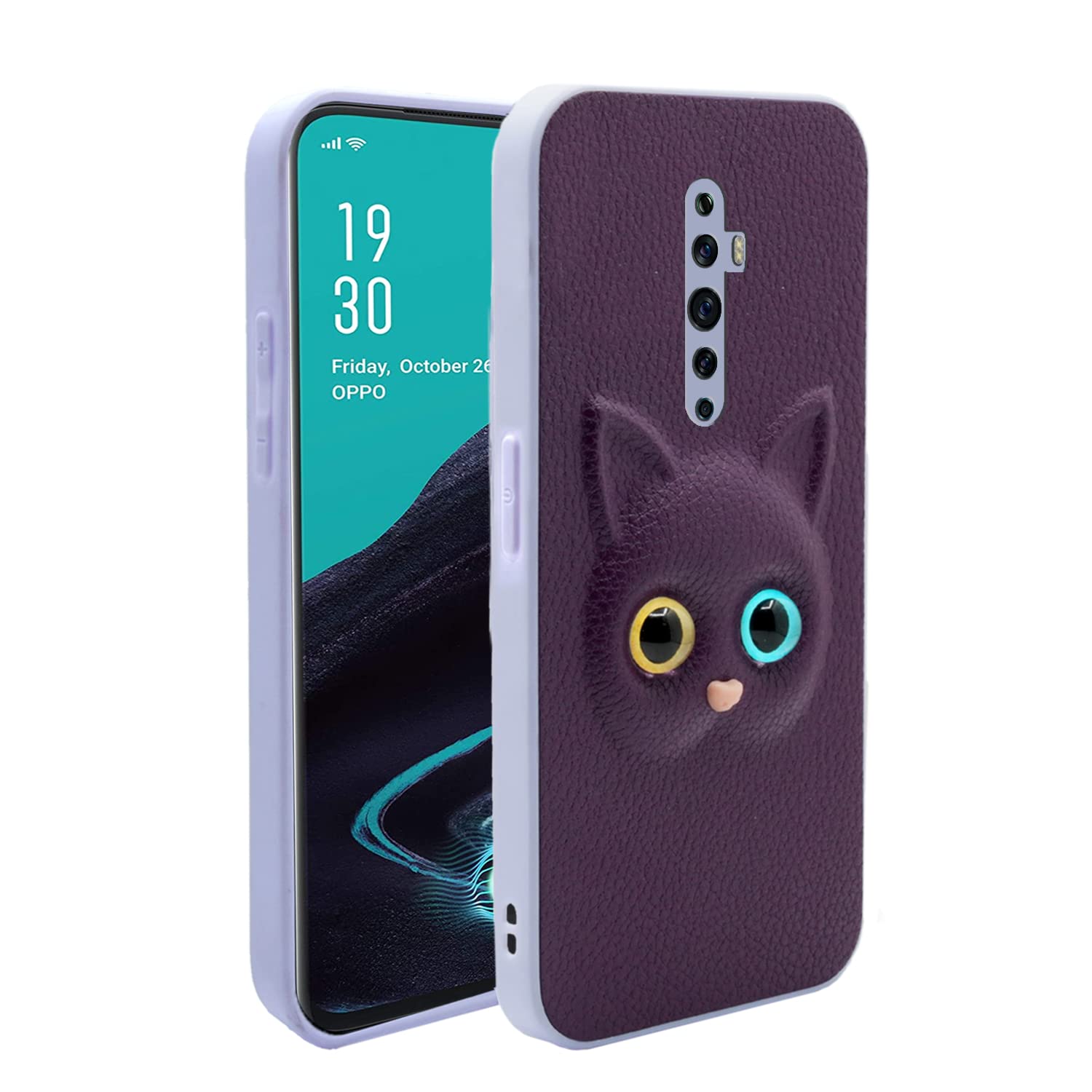 Pikkme Oppo Reno 2f / 2Z Cat Case | Purple