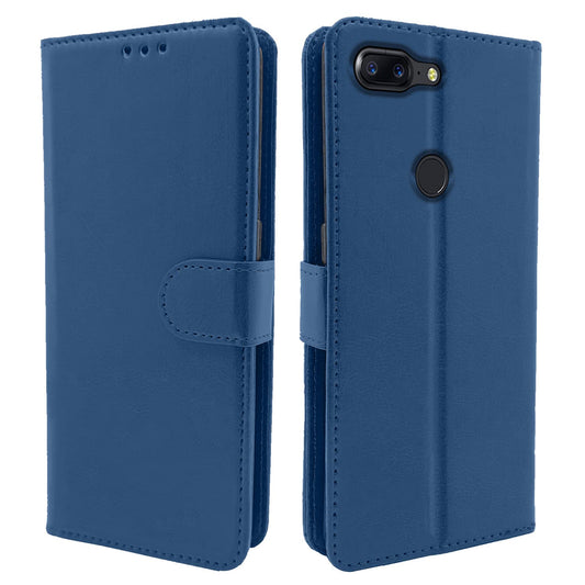 Pikkme OnePlus 5T Vintage Flip Cover | Blue