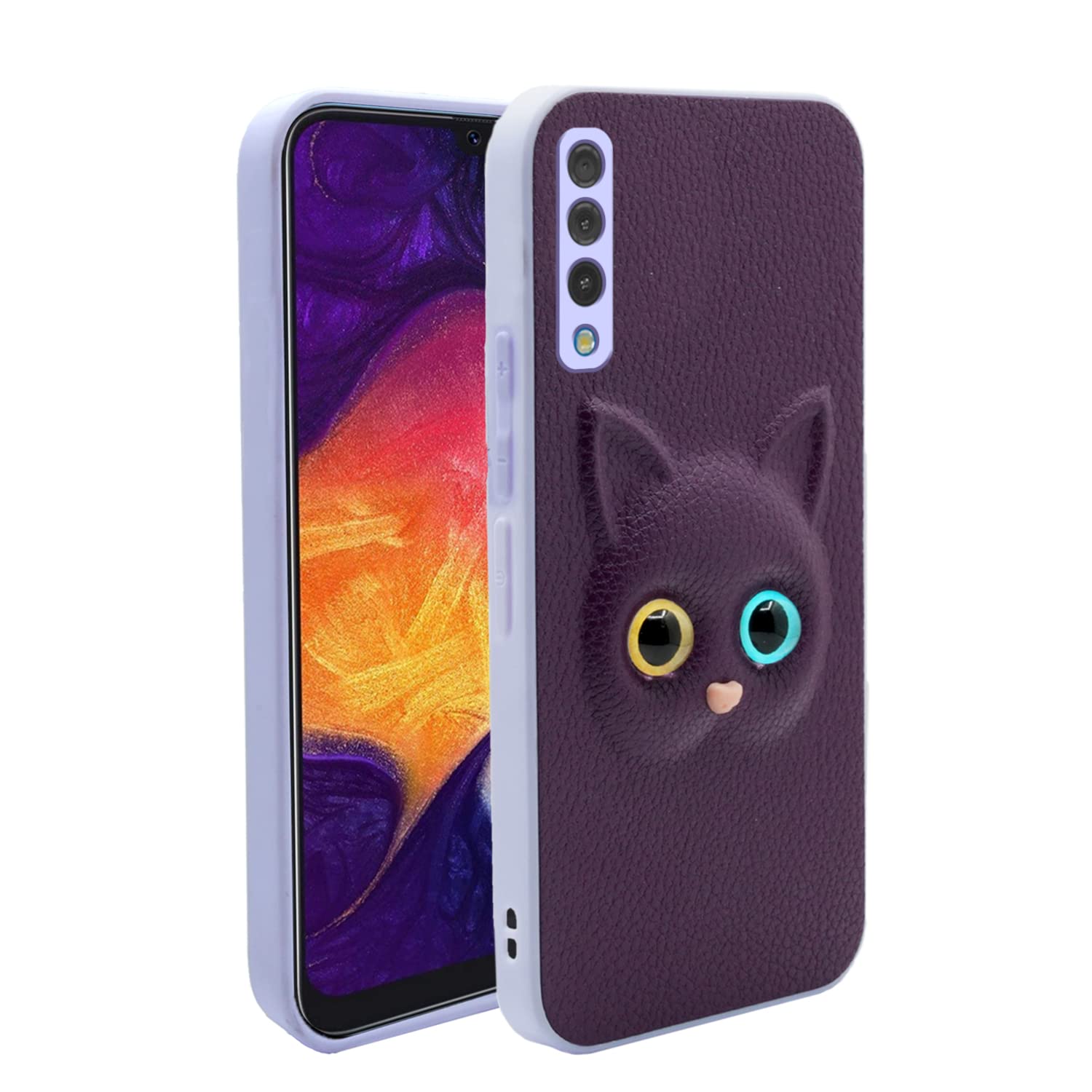 Pikkme Samsung Galaxy A7 2018 Cat Case | Purple