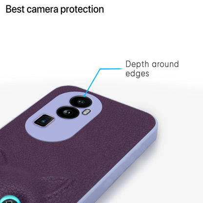 Pikkme Oppo Reno 10 Pro Plus 5G Kitty Back Cover (Purple)