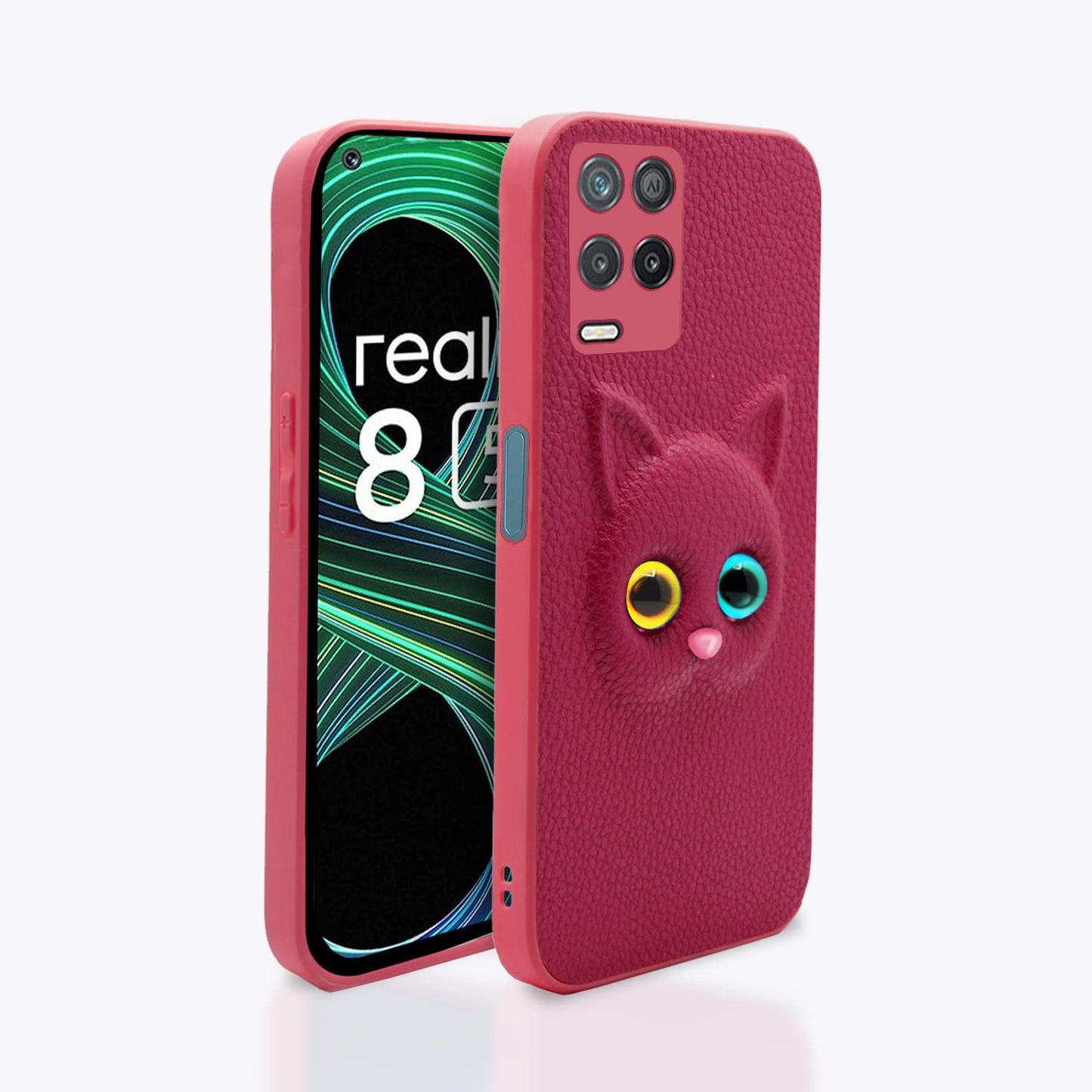 Pikkme Realme 8 5G/8s 5G/Narzo 30 5G Cat Case | Pink