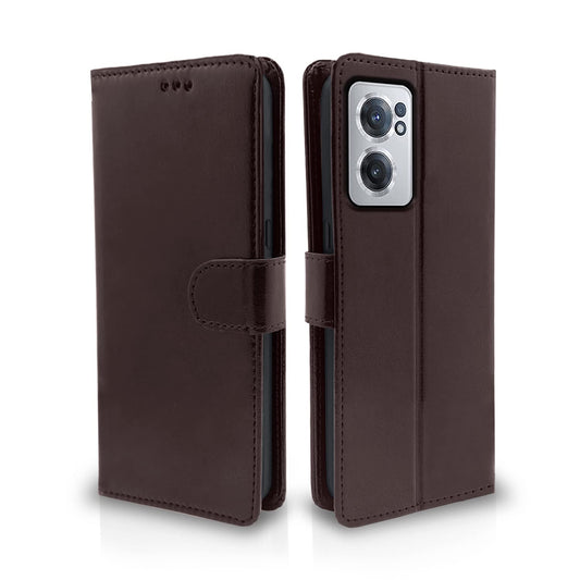 Pikkme OnePlus Nord CE 2 5G Vintage Flip Cover | Coffee