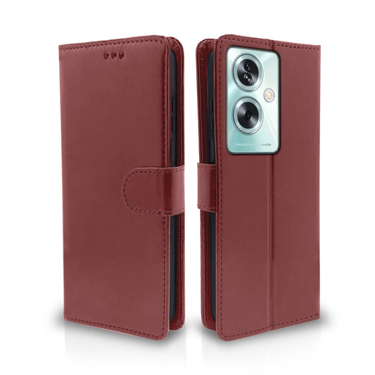 Pikkme Oppo A79 5G Vintage Flip Cover (Brown)