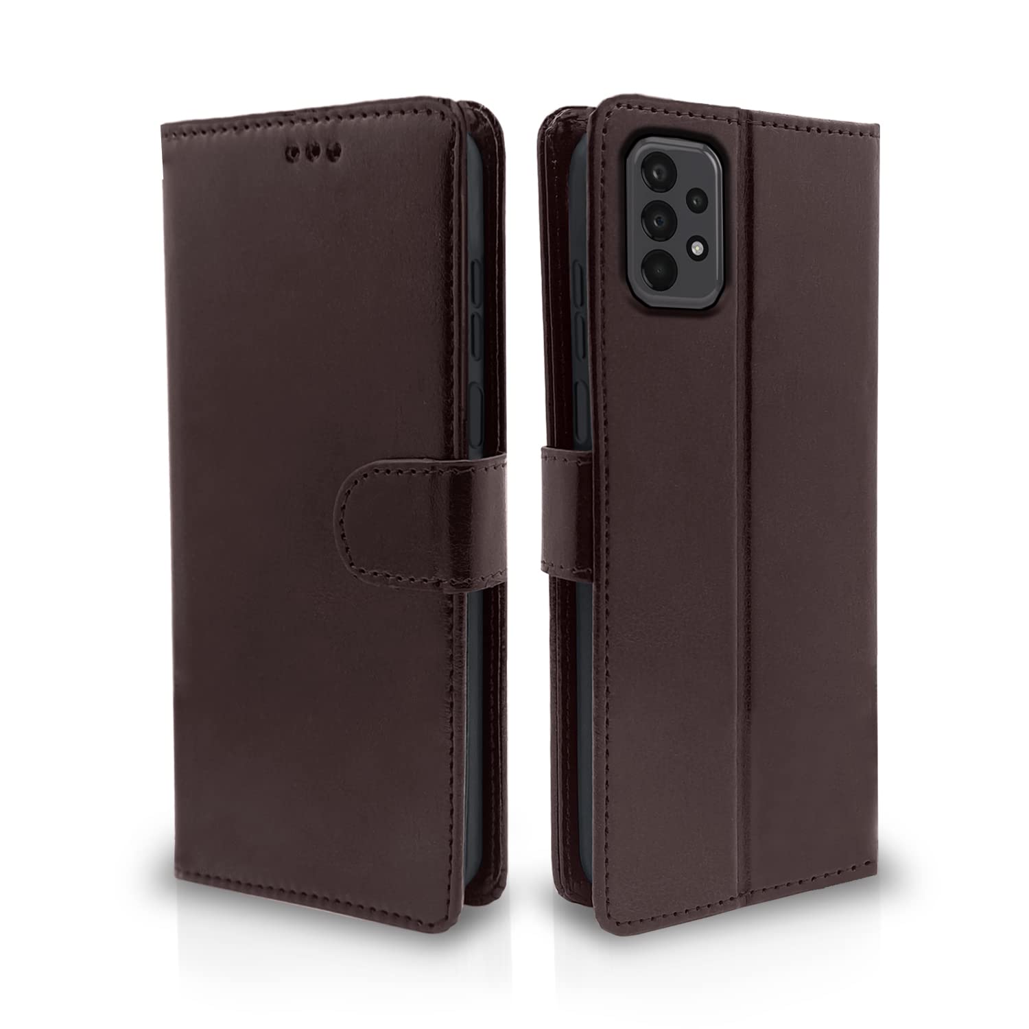 Pikkme Samsung Galaxy A23 4G / A23 5G Vintage Flip Cover | Coffee