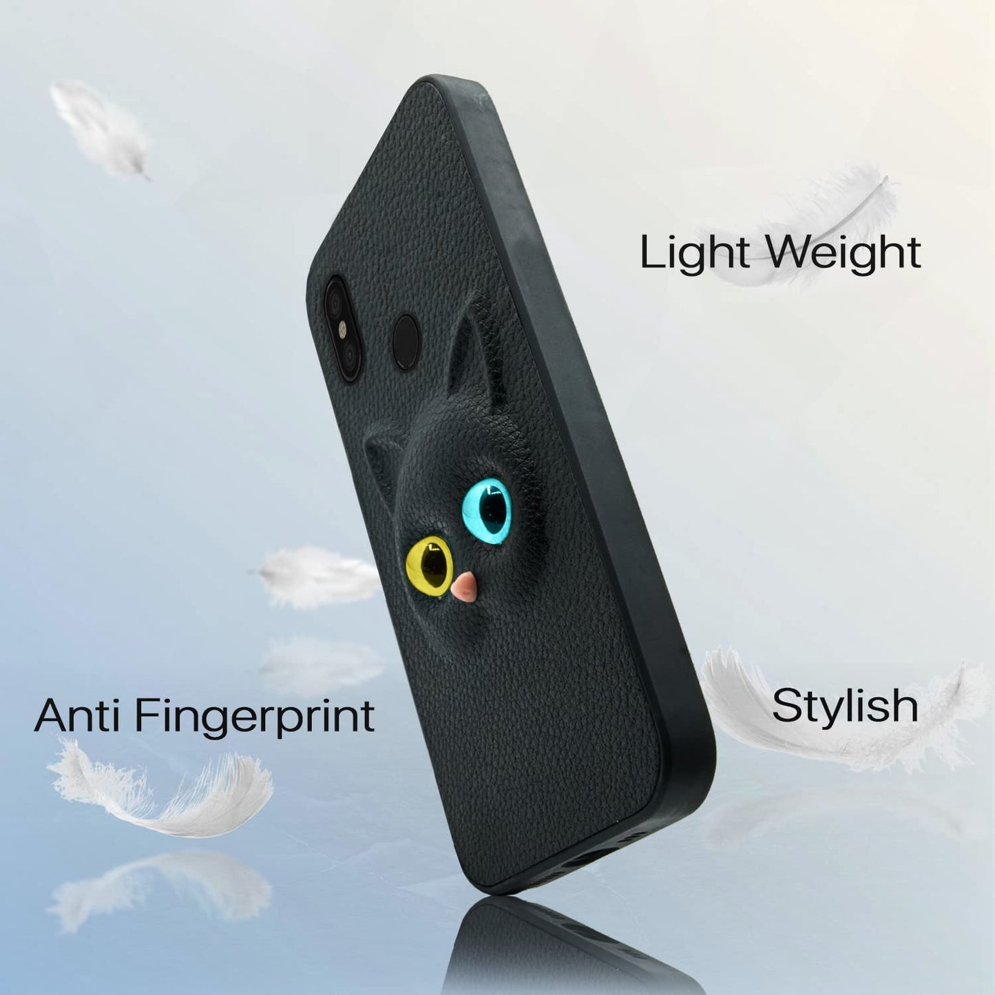 Pikkme Mi Redmi Note 6 Pro Cat Case | Black