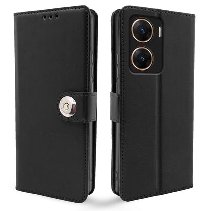 Pikkme Vivo V29E Button Flip Cover (Black)