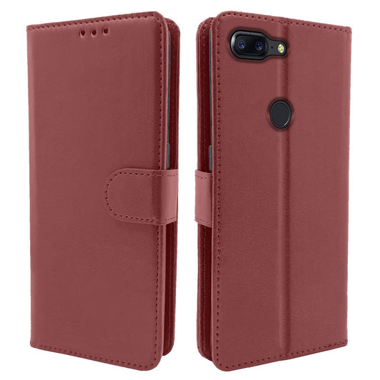 Pikkme OnePlus 5T Vintage Flip Cover | Brown