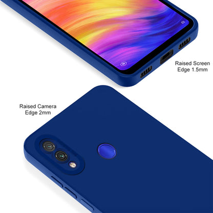 Pikkme Mi Redmi Note 7 / Note 7 Pro/Note 7s Soft Silicone Case with Camera Bumper Protection | Blue