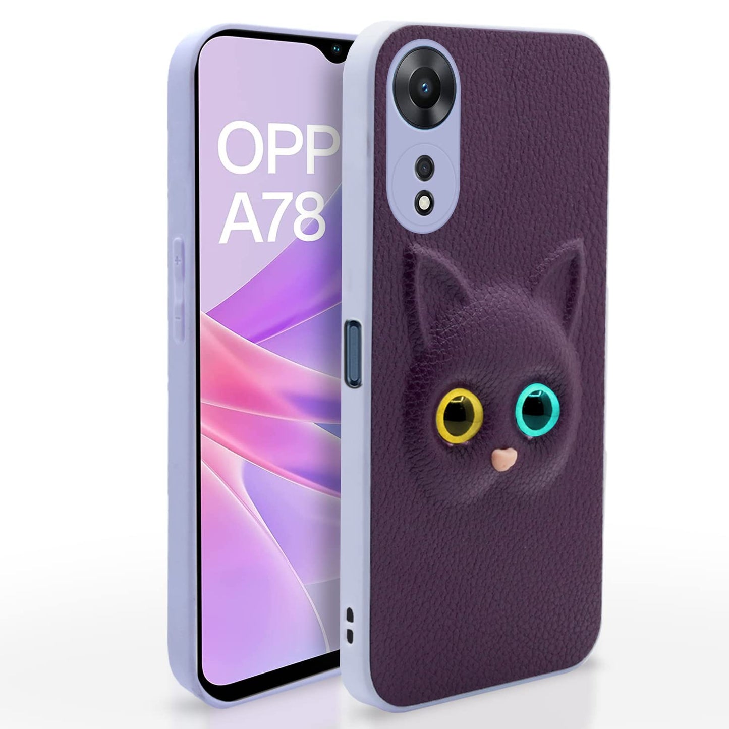 Pikkme Oppo A78 5G Cat Case | Purple